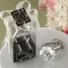 Home Party Favors Gifts Crystal Diamond Ring Shape Keychain Key Baby Bride Shower Christening Wedding Favour Bomboniere