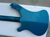 Custom 4 strings azul metálico 4003 Bass de baixo elétrico Guitarra Black Hardware Triângulo MOP Fingerboard Inlay Awesome China Guitars4954692