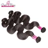 Indian Virgin Hair 3pcs/lot Remy Human Hair Weave Wavy Body Wave Free Shipping Natural Color