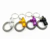 Colors Spring Metal Smoking Pipe aluminium one hitter with spring bats portable hand pipes key chain 76mm lenght metal tobacco pip4121375