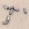 MIC 200PCS Antik Silver Zink Alloy Crescent Tube Spacer Bead 6x10mm DIY Smycken D15