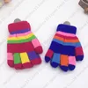 Winter Children Six Colors Double Thickening Gloves Students Baby Warm Cycling Mittens Five Fingers S M L Sizes From Kids To Adult