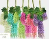 Seiden Wisteria Rattans 6 Farben künstliche Wisteria Blumengirlanden Seidenbohnen Weinblumen für Hochzeit Home Party Blumendekorationen