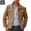 Wholesale- Men Casual Coats Man Tactical Jackets Fit Spring Autumn Black / Khaki / Army Green Size M- 6XL Men New Style Outerwear