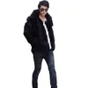 Fall-2016 Mens Fashion Solid Vetement Homme Faux  Fur Coat Casual Warm Jacket Outwear Autumn Winter Style Plus Size L-3XL