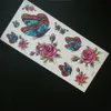 6PcsLot New Colorful 3D Butterfly Tattoo Sticker Women Sexy Rose Flower Temporary Tattoo Designs Stickers6347664