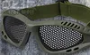 Óculos de proteção Tático Ao Ar Livre Proteção Para Os Olhos Com Malha De Metal CS Jogo Airsoft Wargame Paintball Segurança Caminhadas Eyewear 10 pçs / lote Frete Grátis
