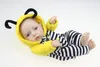 Handgemachte 10 Zoll Mini Reborn Baby Doll Volles Silikon Baby Spielzeug Sammlung Puppe Reborn Beliebte Prinzessin Mädchen So Clever