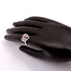 Hot Sale Full Diamond Fashion Heart 925 Silver Ring Stpr001-C Gloednieuwe edelsteen Butterfly Sterling Verzilverde Vinger Ringen
