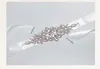 Gorgeous Wedding Belts Sparkling Beads Crystal Long Wedding Sashes White Bridal Sashes New Arrival Accessories L-092