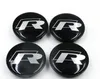 4pcs/set Car Wheel Center Hup Cap Emblem Logo Decals Dust Covers Decoration 65mm Stickers Accessories