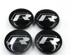 4pcs / set Car Wheel Center Hup Cap Emblem Logo Dekaler Dammskydd Dekoration 65mm Klistermärken Tillbehör