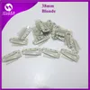 100 stks / zak 38mm haar weefsel clips met siliconen voor haarextensies en inslag zwart bruin blonde in voorraad Gratis verzending