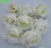 Hot ! 100pcs Artificial Flowers Milky white Roses Flower Head Flower Ball Flower Arrangement Silk . Flower Festive & Party Supplies