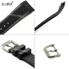 Diver Silicone Rubber Watch Bands 22mm for IWC MEN Black Strap & for IWC buckle ZLIMSN Brand2085