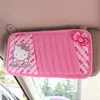 Free Shipping 1set/22pcs Cute Cartoon Hello Kitty Head Bow Comfortable Pink Car Seat Covers Car Accessories