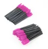 noir bleu jaune rose rouge Brosse à cils jetable unique Applicateur de mascara Baguette de maquillage Brosses soins des yeux maquillage outils de coiffage