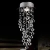 Modern K9 Crystal Chandelier Chain Chandelier Lighting Spiral Drop Crystal Lighting Chandeliers Trappljus för trappa