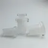 Convertitore adattatore mini vetro da 10 mm femmina a 14 mm maschio e 14 mm femmina a 18 mm maschio con tubi dell'acqua in vetro a bocca forata