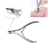 Nail Cuticle Pusher Spoon Scissor Rostfritt Stål Död Skin Remover Cutter Nipper Clipper Cut Set Nail Tools 3pcs / Set