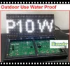 무료 배송 공장 가격 20pcs p10 야외 LED 스크롤 디스플레이 화이트 컬러 p10 디스플레이 모듈 + 2pcs 전원 공급 장치 + 컨트롤러