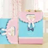 100st 3 Storlekar Lovely Craft Paper Presentväska för Candy Cookie Makeup med Handle Christmas Wedding Bags Party Favivers Packaging ZA0929