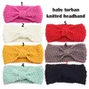 Baby Toddler Crochet Stickad Headwrap Headband Vinter Varmare Turban Hårband För Barn Flickor Tillbehör Hår Tillbehör Drop Shipping