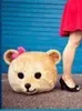 2018 Vente directe d'usine Accessoire Panda Teddy Bear Heads Costume Mascot Cartoon for Lover
