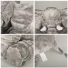 New Kids Cute Large Long Nose Elephant Sleep Pillow Baby Plush Toy Lumbar Cushion Doll for Children 4030cm5116326