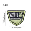 10 pcs Route 85 Patches de crachá para sacos de vestuário Ferro na transferência Aplique patch para jeans costurar no bordado distintivo DIY