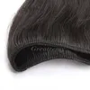 4pcs / mycket blandad längd 100% peruansk obehandlad mänsklig hårförlängning 8 "-30" Peruansk kroppsvåg Hårväft Väv naturlig färg Greatem