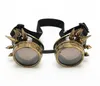 Vintage Victorian Steampunk Goggle Glasses Svetsning Cyber ​​Punk Gothic Cosplay Solglasögon