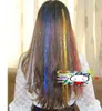 Fashion Colorful Metallic Glitter Tinsel Laser Fibre hair Wig Hair Extension Accessories Hairpiece Clip COS Wig party event Festive Supplies