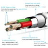 Micro USB-kabel S8 S7 Höghastighet Nylonflätat kablar Laddningstyp C Synkroniseringsdata Slitstark 3FT 6FT 10FT Nylonvävda sladdar