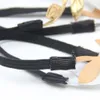 اكسسوارات الأم الطفل الشعر مطاطا الطفل Hairbands الذهب والفضة أوراق رباطات والدة ابنة مطابقة عصائب الرأس عالية الجودة