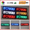 44 * 11 Röd LED SMD Sign Scrolling Text Message / Namn Card Tag Display Board Reklam Rechargable Programmerbar