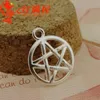 500 pcs 16mm Vintage Metal Alloy Pentagram Charms Pendants Jewelry Star Charms 4 color for option