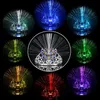 PrettyBaby Fiber Optic Butterfly Fairy Stick Plastikowa Korona Pałąk Wand Neon Prom Girls Headdress Bar Ball Party Decoration Flash Light