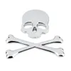 3D 3M Skull Metal Skeleton Crossbones Auto Motor Sticker Skull Emblem Badge auto styling stickers accessoires