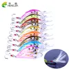 HENGJIA 9 pcs/lot pêche à la manivelle SwimBait 8 poissons de couleur en plastique bionique Wobbler matériel de pêche alose pour eau douce peu profonde