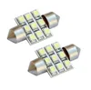 Auto LED Dome Oświetlenie światła wnętrza 6 8 9 12 16 18 24 3528Smd 31mm 36mm 39mm 42mm Festoon