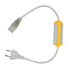 AC220V voeding Stroom plug voor 120LEDS / M 220V SMD 5730/5630 LED Strip Wit Warm Wit Dimbaar Flexibel Tape Light