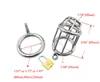 Chastity Devices Mens Stainless Male Chastity Cage Device Belt Restraint Lock Men Bondage Fetish #R172