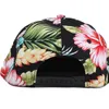 Flower Snapback Hat Cap Floral Print Baseball Cap 3 Colors 265n