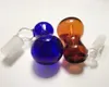 Mini Glass Hookah Ash Catcher Bowl Ashcatcher Adapter med 14mm 18mm manlig bubbler för bongs