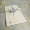 Papier fait à la main coupé avion stéréoscopique 3D carte de voeux type pliant Unique créatif chinois ethnique artisanat cartes cadeaux