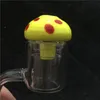 Preço de fábrica 2017 Novo design UFO Cogumelo Colorido Sólido Carb Cap OD 31mm para Tubo de Vidro Bong Dab Oil Rigs 4 MM P Puro Nylon Quartz Banger Nails