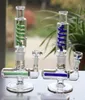 Detachable Hookahs 12 Inches Tall Oil Rigs Recyler Glass Bongs Male Bowl 14.4 Joint Gear Pipes Water