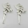 Free Ship 200Pcs Tibetan Silver Fairy Angel Charms Pendant Fit Bracelet 25x14mm