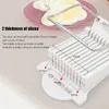 Luncheon Meat Slicer Cheese Boiled Egg Ham Cutter Fruit Slicer BPA Free 180°Rotatio New brand and Hot sale